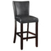 Alberton Upholstered Bar Stools Black and Cappuccino (Set of 2) - U&U Home Budget Furniture (Carteret, NJ)