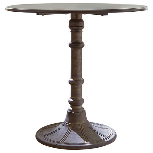 Oswego Round Bistro Dining Table Bronze - U&U Home Budget Furniture (Carteret, NJ)