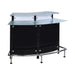 Keystone Glass Top Bar Unit Black - U&U Home Budget Furniture (Carteret, NJ)