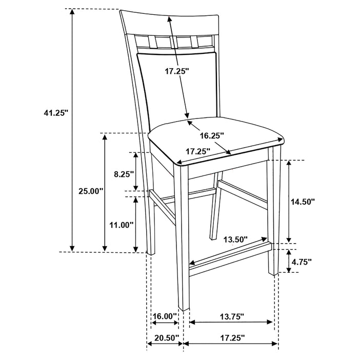 Gabriel Counter Height Dining Sets - U&U Home Budget Furniture (Carteret, NJ)
