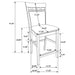 Gabriel Counter Height Dining Sets - U&U Home Budget Furniture (Carteret, NJ)