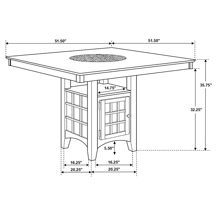 Gabriel Counter Height Dining Sets - U&U Home Budget Furniture (Carteret, NJ)