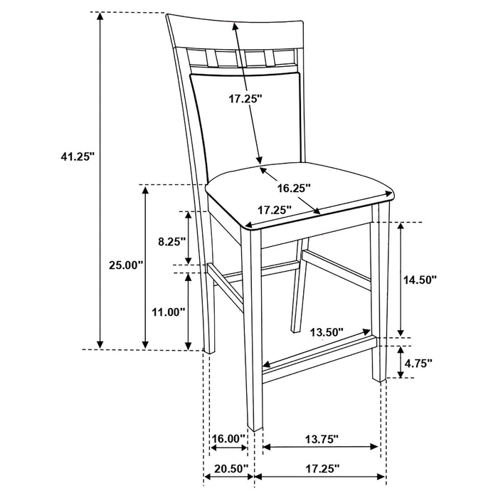 Gabriel Counter Height Dining Sets - U&U Home Budget Furniture (Carteret, NJ)