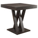 Freda Square Counter Height Table Cappuccino - U&U Home Budget Furniture (Carteret, NJ)