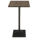 Cavalier 3-piece Square Bar Table Set Dark Elm and Black - U&U Home Budget Furniture (Carteret, NJ)