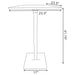 Cavalier 3-piece Square Bar Table Set Dark Elm and Black - U&U Home Budget Furniture (Carteret, NJ)