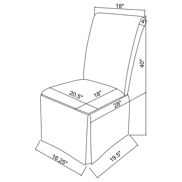 Shawna Side Chair - U&U Home Budget Furniture (Carteret, NJ)