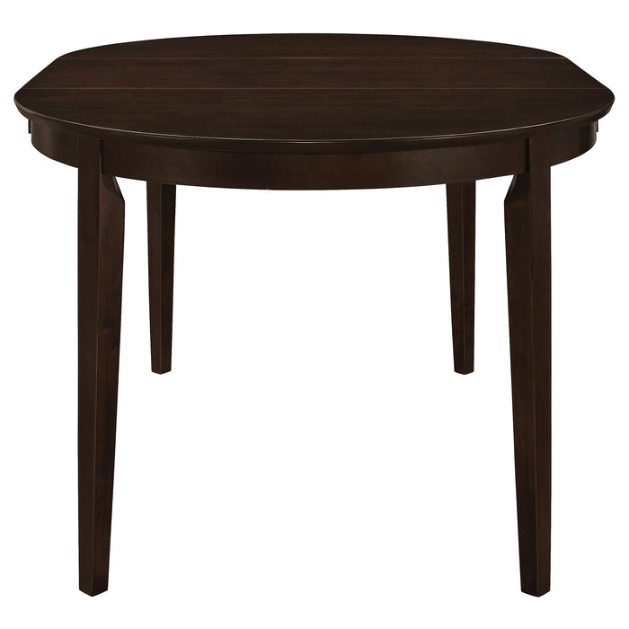 Gabriel 5-piece Extension Leaf Dining Table Set Cappuccino - U&U Home Budget Furniture (Carteret, NJ)