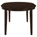 Gabriel 5-piece Extension Leaf Dining Table Set Cappuccino - U&U Home Budget Furniture (Carteret, NJ)