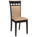 Gabriel 5-piece Extension Leaf Dining Table Set Cappuccino - U&U Home Budget Furniture (Carteret, NJ)