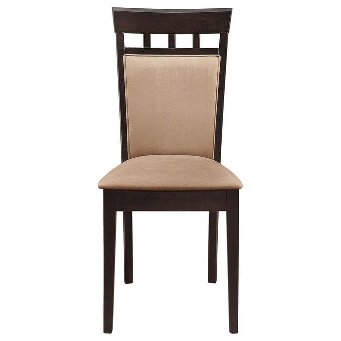 Gabriel 5-piece Extension Leaf Dining Table Set Cappuccino - U&U Home Budget Furniture (Carteret, NJ)