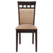 Gabriel 5-piece Extension Leaf Dining Table Set Cappuccino - U&U Home Budget Furniture (Carteret, NJ)