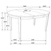 Gabriel 5-piece Extension Leaf Dining Table Set Cappuccino - U&U Home Budget Furniture (Carteret, NJ)