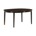 Gabriel Oval Dining Table Cappuccino - U&U Home Budget Furniture (Carteret, NJ)
