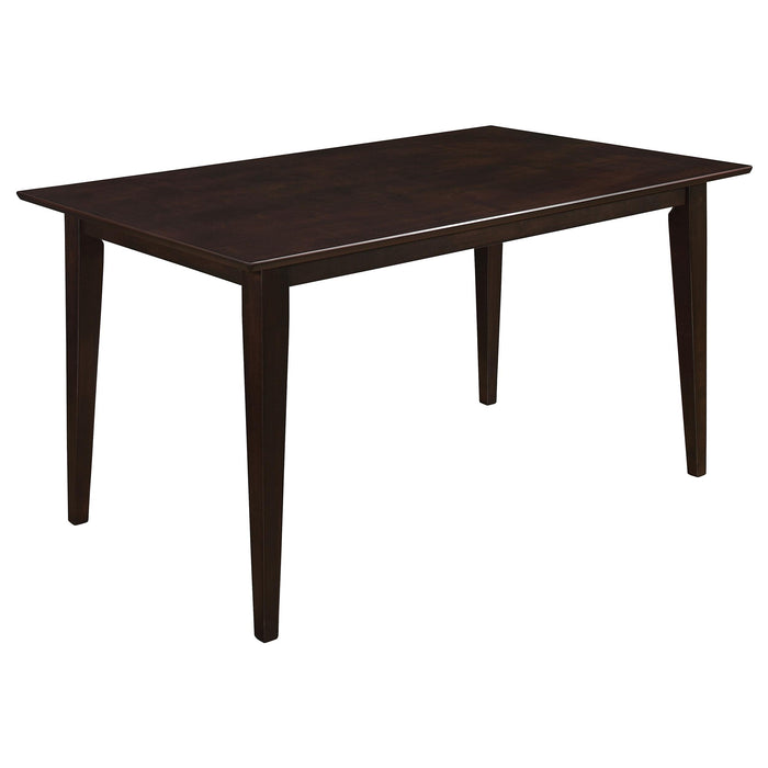 Gabriel 5-piece Rectangular 59-inch Closed Back Dining Set Cappuccino - U&U Home Budget Furniture (Carteret, NJ)