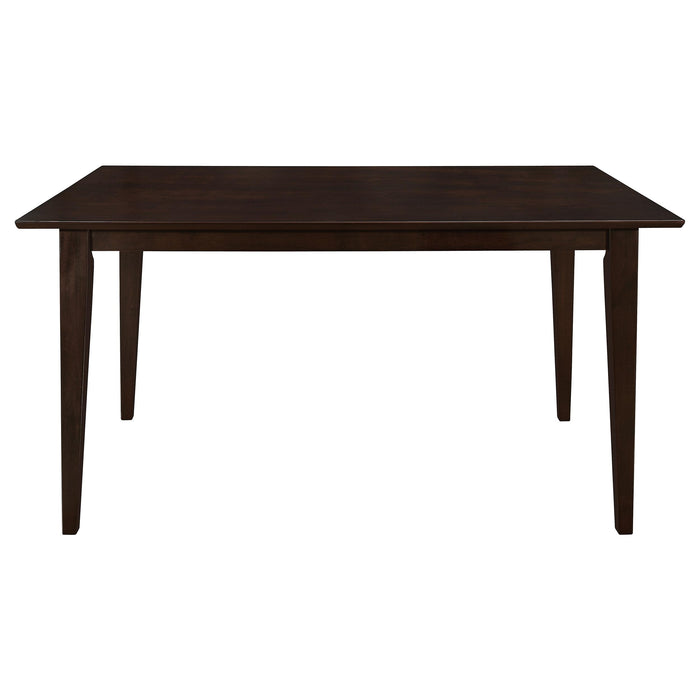 Gabriel 5-piece Rectangular 59-inch Closed Back Dining Set Cappuccino - U&U Home Budget Furniture (Carteret, NJ)