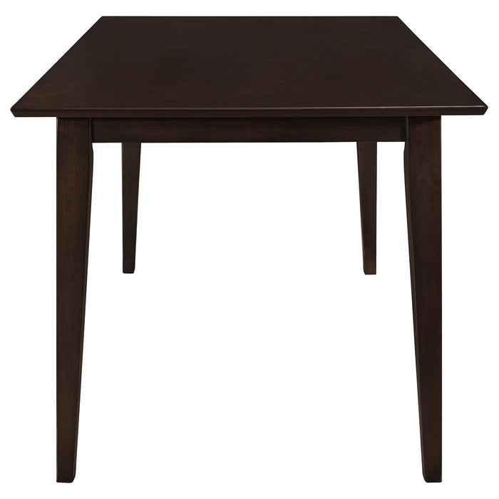 Gabriel 5-piece Rectangular 59-inch Closed Back Dining Set Cappuccino - U&U Home Budget Furniture (Carteret, NJ)