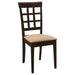 Gabriel 5-piece Rectangular 59-inch Dining Set Cappuccino - U&U Home Budget Furniture (Carteret, NJ)