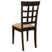 Gabriel 5-piece Rectangular 59-inch Dining Set Cappuccino - U&U Home Budget Furniture (Carteret, NJ)