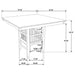 Jaden 5 Pc Counter Height Dining Sets - U&U Home Budget Furniture (Carteret, NJ)