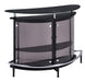 Amarillo 2-tier Bar Unit Black and Chrome - U&U Home Budget Furniture (Carteret, NJ)