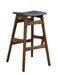 Finnick Tapered Legs Bar Stools Dark Grey and Walnut (Set of 2) - U&U Home Budget Furniture (Carteret, NJ)