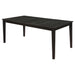 Louise Rectangular Dining Table with Extension Leaf Black - U&U Home Budget Furniture (Carteret, NJ)