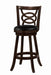 Calecita Swivel Bar Stools with Upholstered Seat Cappuccino (Set of 2) - U&U Home Budget Furniture (Carteret, NJ)
