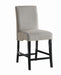 Stanton Upholstered Counter Height Chairs Grey and Black (Set of 2) - U&U Home Budget Furniture (Carteret, NJ)