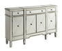 Aconitum 4-door Wine Cabinet Clear Mirror - U&U Home Budget Furniture (Carteret, NJ)