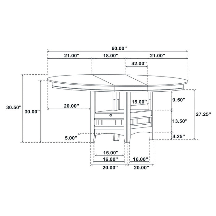 Lavon 5 Pc Dining Sets - U&U Home Budget Furniture (Carteret, NJ)
