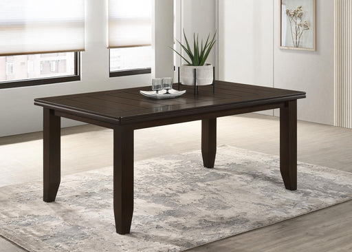 Dalila Rectangular Dining Table Cappuccino - U&U Home Budget Furniture (Carteret, NJ)