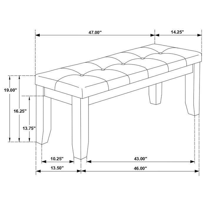 Dalila Benches - U&U Home Budget Furniture (Carteret, NJ)