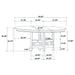 Lavon 5 Pc Counter Height Dining Sets - U&U Home Budget Furniture (Carteret, NJ)