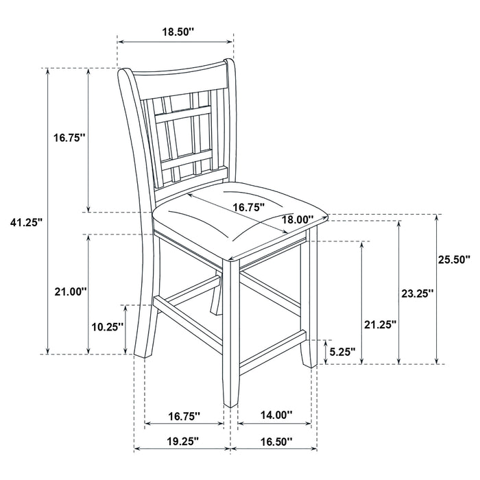 Lavon 5 Pc Counter Height Dining Sets - U&U Home Budget Furniture (Carteret, NJ)
