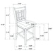 Lavon 5 Pc Counter Height Dining Sets - U&U Home Budget Furniture (Carteret, NJ)