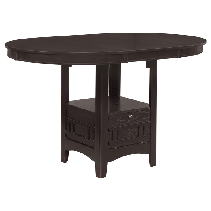 Lavon Oval Counter Height Table Espresso - U&U Home Budget Furniture (Carteret, NJ)