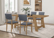 Sharon 5 Pc Dining Sets Gray - U&U Home Budget Furniture (Carteret, NJ)