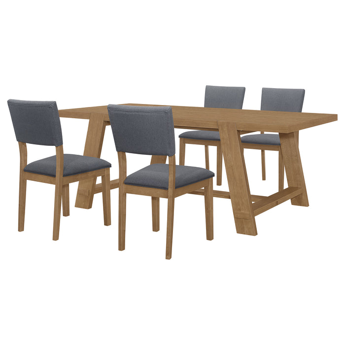 Sharon 5 Pc Dining Sets Gray - U&U Home Budget Furniture (Carteret, NJ)