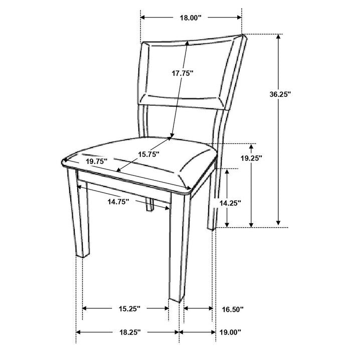 Sharon 5 Pc Dining Sets Gray - U&U Home Budget Furniture (Carteret, NJ)