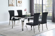 Carone 5 Pc Dining Sets Black - U&U Home Budget Furniture (Carteret, NJ)