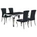 Carone 5 Pc Dining Sets Black - U&U Home Budget Furniture (Carteret, NJ)