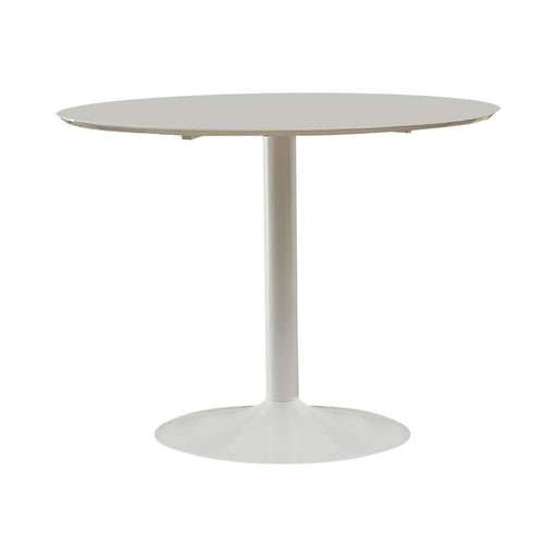 Lowry Round Dining Table White - U&U Home Budget Furniture (Carteret, NJ)