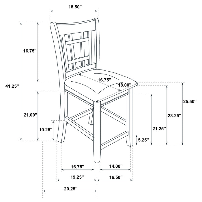Lavon 5 Pc Counter Height Dining Sets - U&U Home Budget Furniture (Carteret, NJ)