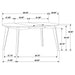 Jedda 5 Pc Dining Sets - U&U Home Budget Furniture (Carteret, NJ)