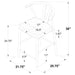 Dolman Counter Stool - U&U Home Budget Furniture (Carteret, NJ)