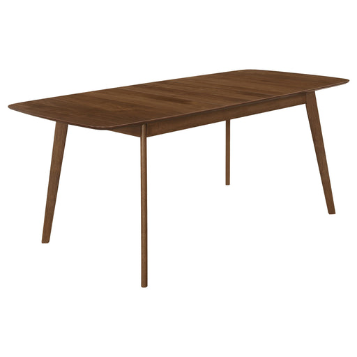 Redbridge Butterfly Leaf Dining Table Natural Walnut - U&U Home Budget Furniture (Carteret, NJ)