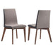 Redbridge Upholstered Side Chairs Grey and Natural Walnut (Set of 2) - U&U Home Budget Furniture (Carteret, NJ)