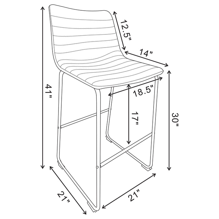 Zuni Bar Stool - U&U Home Budget Furniture (Carteret, NJ)