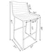 Zuni Bar Stool - U&U Home Budget Furniture (Carteret, NJ)